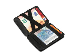 Hunterson RFID Magic Wallet Leder met Muntvak - Carbon
