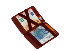 Hunterson RFID Magic Wallet Leder - Bordeaux