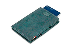 Garzini RFID Magic Wallet Leder Card Sleeves Vintage - Zwart