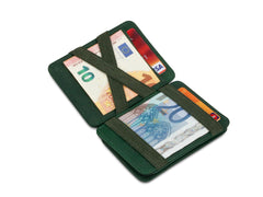 Hunterson RFID Magic Wallet Leder met Muntvak - Groen