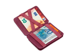 Hunterson RFID Magic Wallet Leder met Muntvak - Paars