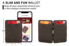 Hunterson Vegan RFID Magic Wallet - Chestnut