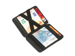 Hunterson RFID Magic Wallet Leder - Carbon