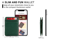 Hunterson RFID Magic Wallet Leder - Groen