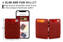 Hunterson Vegan RFID Magic Wallet - Mulberry