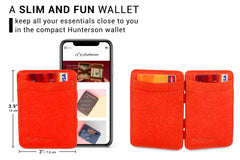 Hunterson Vegan RFID Magic Wallet - Paprika