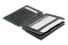Garzini RFID Magic Wallet met Muntvak Plus Brushed - Zwart