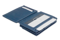 Garzini RFID Magic Wallet met Muntvak Plus Nappa - Blauw