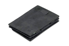 Garzini RFID Magic Wallet Card Sleeve met Muntvak Vintage - Zwart