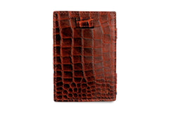 Garzini RFID Magic Wallet Card Sleeve met Muntvak Croco - Bruin
