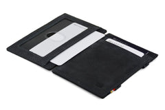 Garzini RFID Magic Wallet Leder ID Venster - Zwart