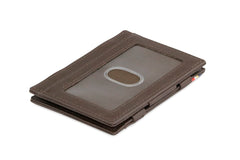 Garzini RFID Magic Wallet Leder ID Venster Nappa - Bruin
