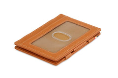 Garzini RFID Magic Wallet Leder ID Venster Nappa - Cognac