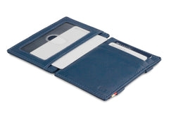Garzini RFID Magic Wallet Leder ID Venster Nappa - Blauw