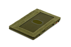 Garzini RFID Magic Wallet Leder ID Venster - Groen
