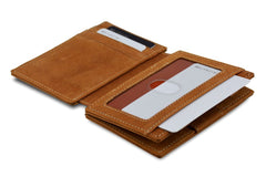 Garzini RFID Magic Wallet Leder Plus - Cognac