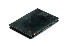 Garzini RFID Magic Wallet Leder Card Sleeves Brushed - Zwart