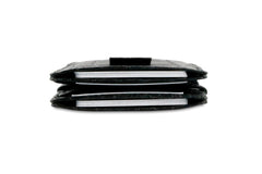 Garzini RFID Magic Wallet Leder Card Sleeves Croco - Zwart