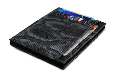Pegasus Magic Wallet Slangen Leder - Zwart